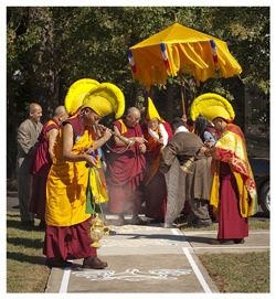 His Holiness the Dalai Lama arrives at Drepung Loseling Monastery in Atlanta on October 16th, 2010. Photo/Clay Walker His Holiness the Dalai Lama arrives at Drepung Loseling Monastery in Atlanta on October 16th, 2010. Photo/Clay Walker