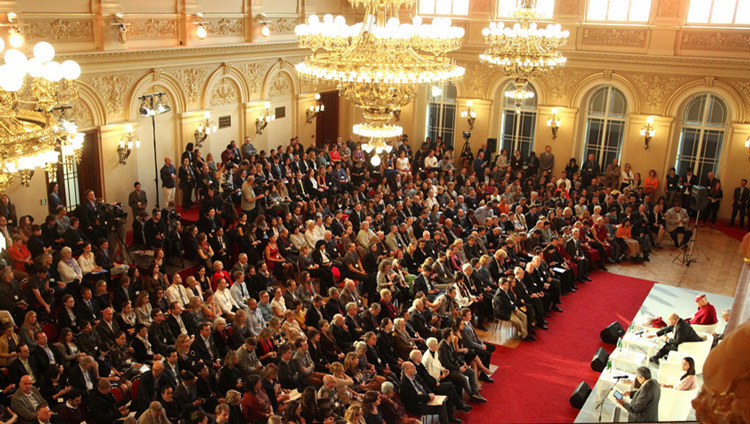 A view of the Zorfin Palace Hall, venue for the Forum 2000 closing panel with His Holiness the Dalai Lama in Prague, Czech Republic on October 18, 2016. Photo/Ondrej Besperat A view of the Zorfin Palace Hall, venue for the Forum 2000 closing panel with His Holiness the Dalai Lama in Prague, Czech Republic on October 18, 2016. Photo/Ondrej Besperat