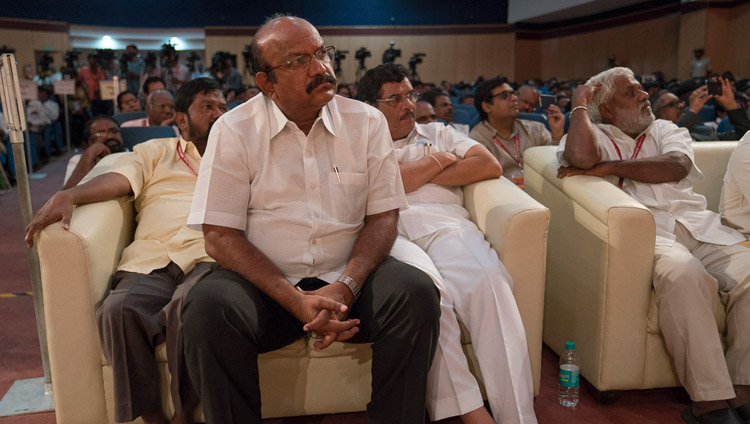 Some of the more than 1200 people listening to His Holiness the Dalai Lama at the State Level Seminar on ‘Social Justice and Dr BR Ambedkar’ in Bengaluru, Karnataka, India on May 23, 2017. Photo by Tenzin Choejor/OHHDL Some of the more than 1200 people listening to His Holiness the Dalai Lama at the State Level Seminar on ‘Social Justice and Dr BR Ambedkar’ in Bengaluru, Karnataka, India on May 23, 2017. Photo by Tenzin Choejor/OHHDL