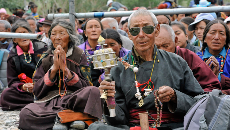 Some of the more than 10,000 people attending His Holiness the Dalai Lama's teaching in Padum, Zanskar, J&K, India on July 17, 2017. Photo by Lobsang Tsering/OHHDL Some of the more than 10,000 people attending His Holiness the Dalai Lama's teaching in Padum, Zanskar, J&K, India on July 17, 2017. Photo by Lobsang Tsering/OHHDL