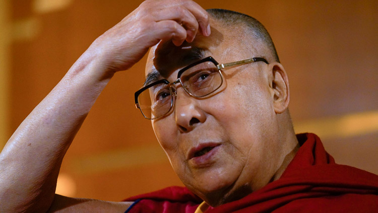 His Holiness the Dalai Lama during his interview with Latvian Television in Riga, Latvia on September 25, 2017. Photo by Tenzin Choejor His Holiness the Dalai Lama during his interview with Latvian Television in Riga, Latvia on September 25, 2017. Photo by Tenzin Choejor