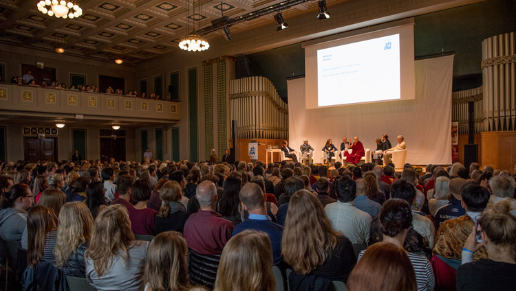 A view from the back of the Zurich University of Applied Sciences' Conference Center during the symposium on "Human Values and Education" in Winterthur, Switzerland on September 24, 2018. Photo by Manuel Bauer A view from the back of the Zurich University of Applied Sciences' Conference Center during the symposium on "Human Values and Education" in Winterthur, Switzerland on September 24, 2018. Photo by Manuel Bauer