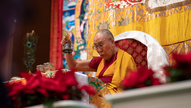 His Holiness the Dalai Lama giving the Avalokiteshvara Empowerment in Yokohama, Japan on November 15, 2018. Photo by Tenzin Choejor His Holiness the Dalai Lama giving the Avalokiteshvara Empowerment in Yokohama, Japan on November 15, 2018. Photo by Tenzin Choejor