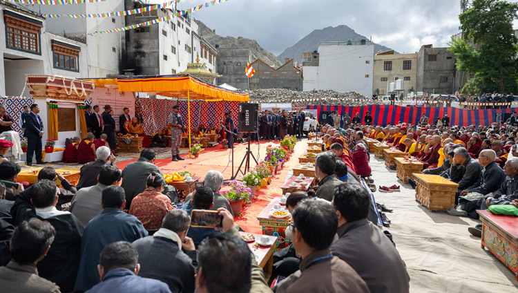 A view of the Jokhang site during His Holiness the Dalai Lama's visit in Leh, Ladakh, India on August 3, 2025. Photo by Ven Zamling Norbu