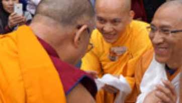 His Holiness the Dalai Lama Concludes his European Tour with a Visit to the Vien Giac Vietnamese Temple