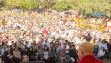 His Holiness the Dalai Lama Speaks about Compassion in Action and Visits the Presidential Library at the Fox Center