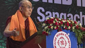 His Holiness the Dalai Lama Chief Guest at 1st World Hindu Congress