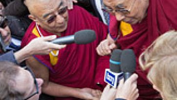 His Holiness the Dalai Lama Arrives in Rome to Attend the World Summit of Nobel Peace Laureates