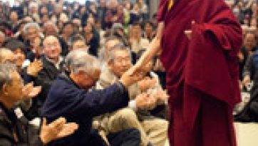 His Holiness the Dalai Lama Gives a Public Talk at Souji Temple