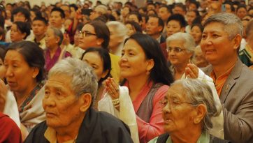 Addressing 2000 Tibetans in Boston
