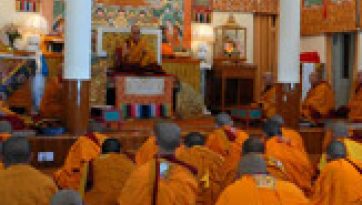 His Holiness the Dalai Lama Bestows Ordination Vows