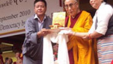 Tibetans Thank Dalai Lama on 50th Democracy Day