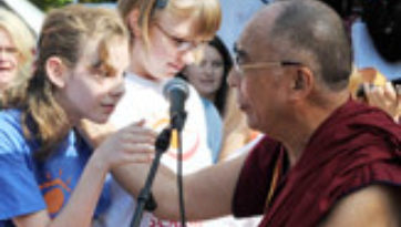 “I will be happy the rest of my life,” said a blind girl after meeting His Holiness the Dalai Lama