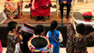 His Holiness talks on non-violence and interfaith collaborations in Loyola University