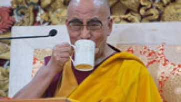 Day Two of teachings by His Holiness on Atisha's "Lamp for the Path to Enlightenment"