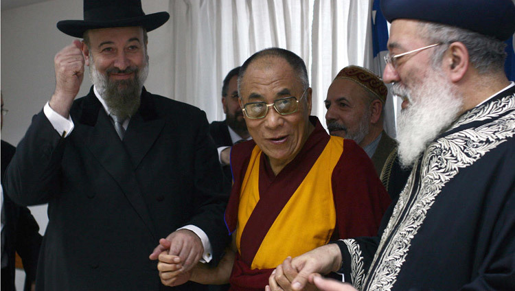 His Holiness the Dalai Lama and religious leaders during his visit to Israel in February of 2006. His Holiness the Dalai Lama and religious leaders during his visit to Israel in February of 2006.