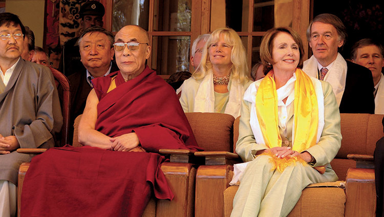 US Speaker of the House Nancy Pelosi visiting His Holiness the Dalai Lama in Dharamsala, HP, India on March 21, 2008. (Photo by Tenzin Choejor/OHHDL) US Speaker of the House Nancy Pelosi visiting His Holiness the Dalai Lama in Dharamsala, HP, India on March 21, 2008. (Photo by Tenzin Choejor/OHHDL)