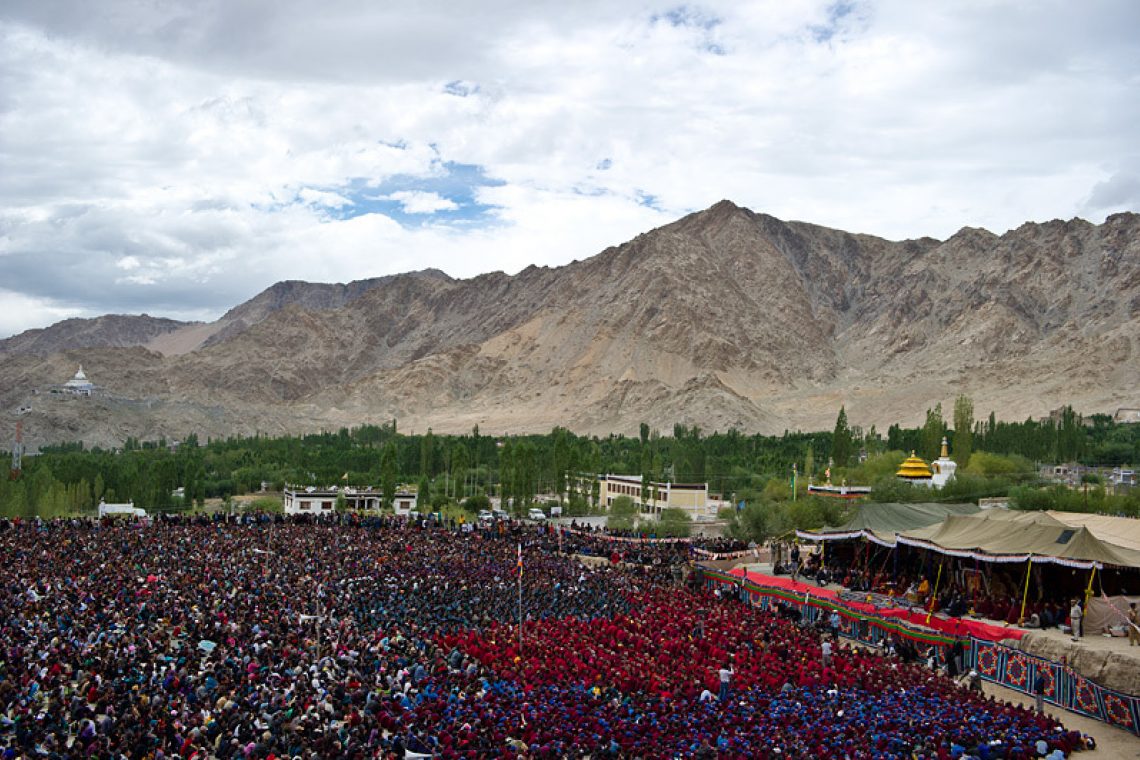 2010 09 13 9 Crowd Gathered For Prayer Lamdon School Leh 25000 People Gathered