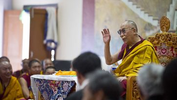 Teachings on Buddhism for Young Tibetans at TCV