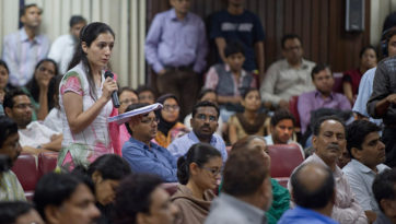 Question and Answer Session with Students of Jamaia Millia Islamia University.