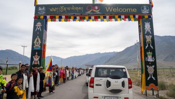 His Holiness Arrives in Zanskar